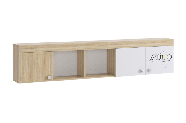 Форсаж Полка дуб сонома/белый