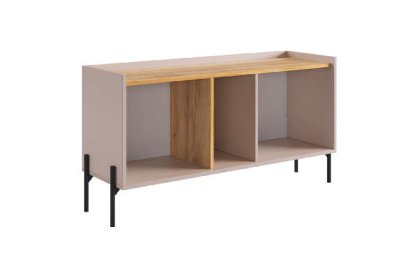 Гостиная "Доминика К3" (2620х350х1950) кашемир/дуб крафт золотой