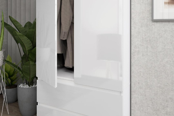 Шкаф 2-х дверный с ящиками, 90 см Люкс