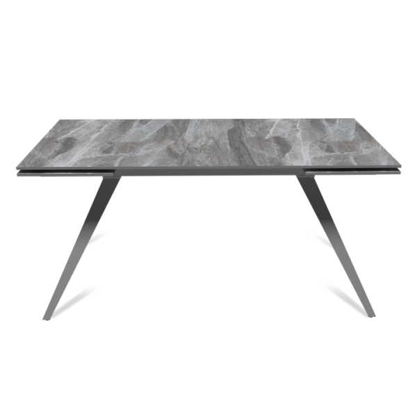Стол раскладной Асти (160+40+40), керамика глянцевая Italian Light Grey