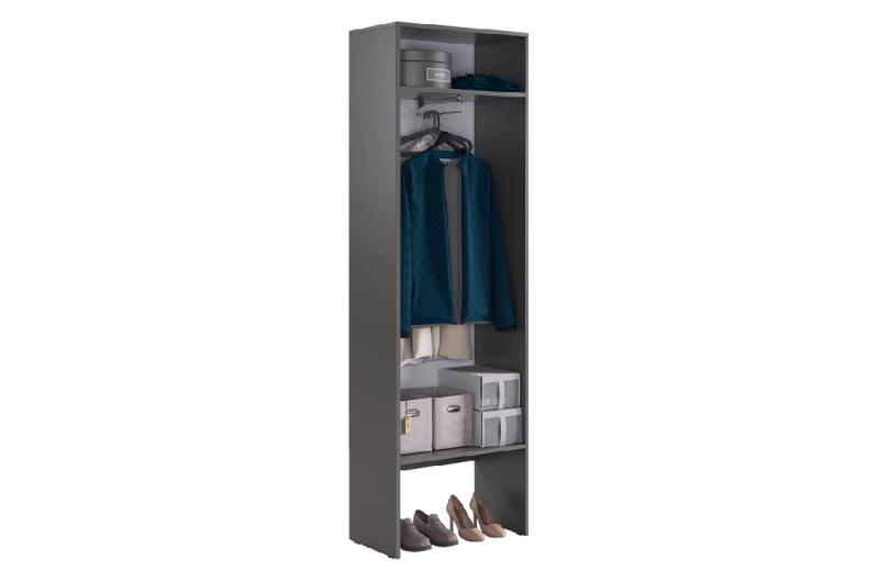 Прихожая "Баско К2" графит/дуб крафт золотой