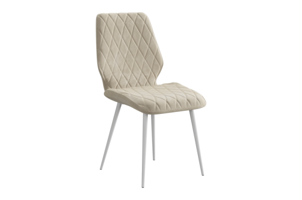 Стул Орион Т1 пломбир (велюр)/белый