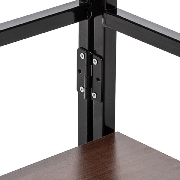 Стеллаж раскладной Leset Пако 1200 Чёрный Орех донской