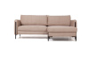 Барселона диван-кровать с шезлонгом, велюр бежевый