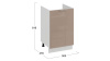 Шкаф напольный с одной дверью (под накладную мойку) «Весна»