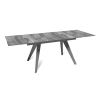 Стол раскладной Рейн (140+40+40), керамика глянцевая Italian Light Grey