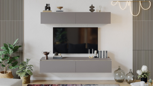 Гостиная «Глосс» №1 Баттл Рок, Стекло Светлый Stone(St)