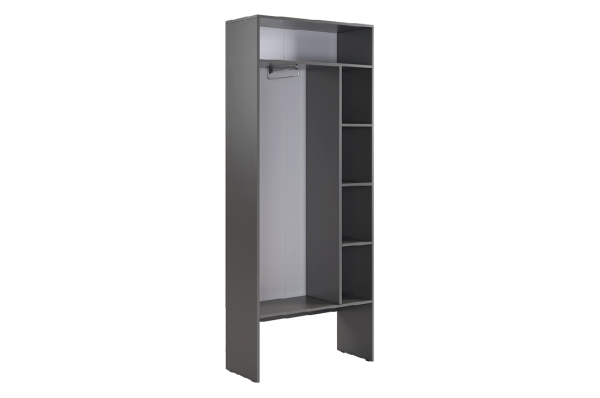 Прихожая "Мебельсон К6" (1200х350х1950) дуб крафт золотой/графит
