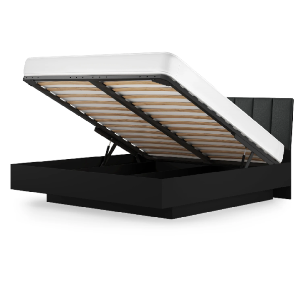 Кровать-11 с подъёмным основанием 1400 Марсель Черный