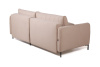 Барселона диван-кровать с шезлонгом, велюр бежевый