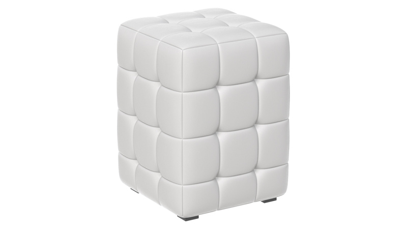 Пуф «Аристо» к/з Гольф белый