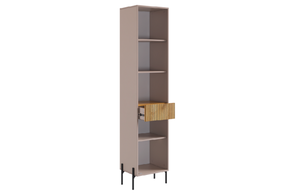 Гостиная "Доминика К3" (2620х350х1950) кашемир/дуб крафт золотой