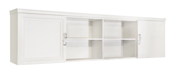 Секция навесная мост Мишель белый матовый