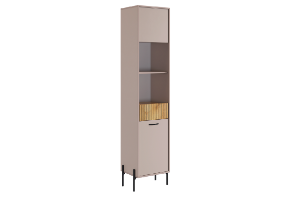 Гостиная "Доминика К3" (2620х350х1950) кашемир/дуб крафт золотой