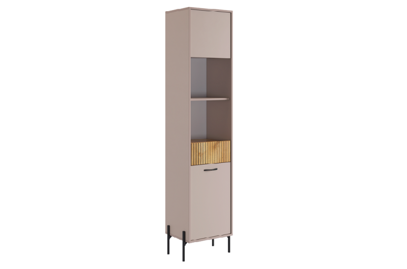 Гостиная "Доминика К3" (2620х350х1950) кашемир/дуб крафт золотой