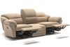 Сан-Ремо диван 2 реклайнера велюр бежевый