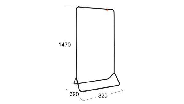 Вешалка Радуга 3 Черный