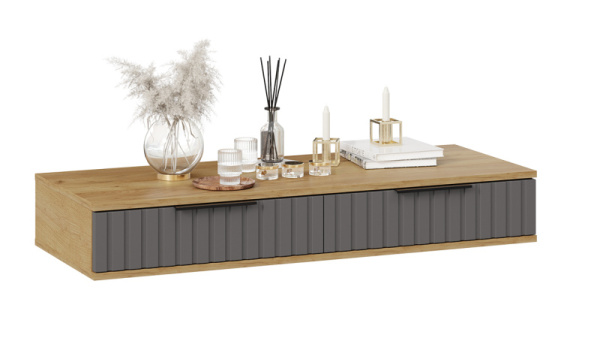 Стол туалетный Хилтон Дуб Крафт золотой, Графит матовый