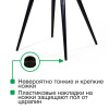 Стул UNO, бархат зелёный 19/ чёрный конус