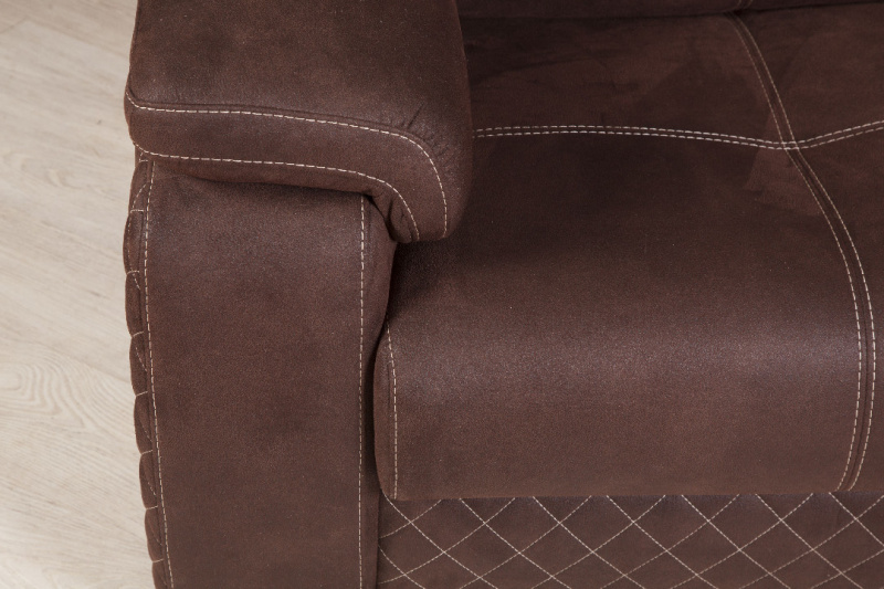 Бостон NEW диван-кровать трехместный прямой замша бежевый