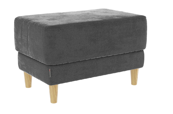 Пуф Рондо 2 графит (велюр)