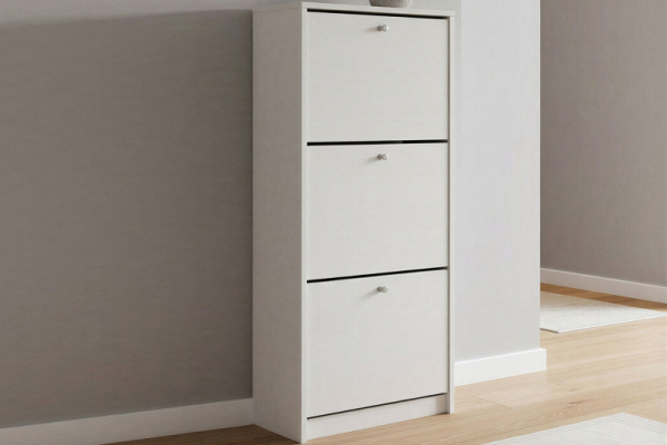 Обувница закрытая 49х28х135 см с тремя отделениями Теви