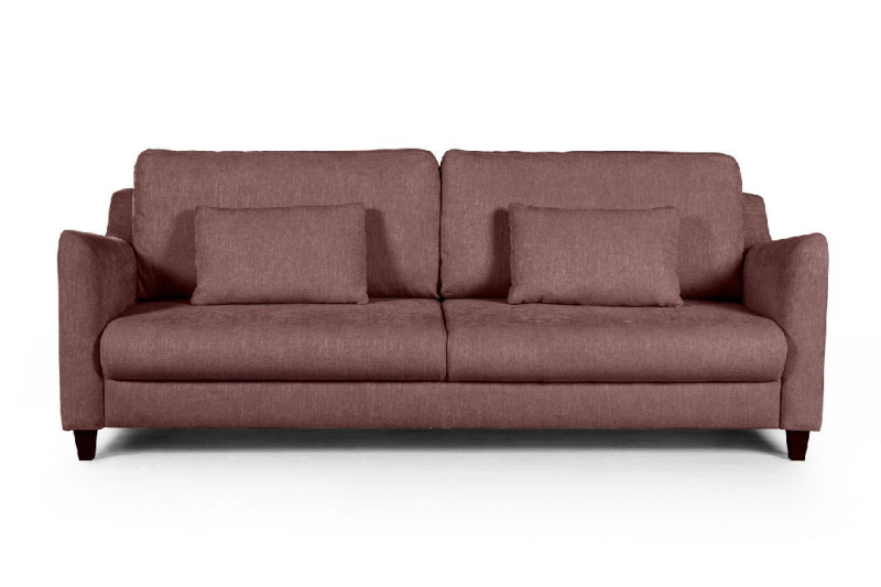 Стокгольм диван-кровать прямой велюр коричневый