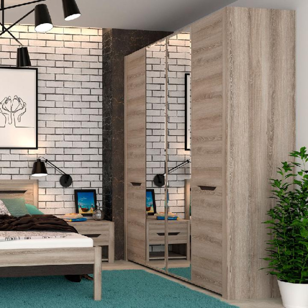 Афина Мод.А11а Шкаф для одежды Таормина Ясень Таормина/Венге