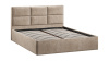 Кровать с ПМ «Стелла» Тип 1 (с подъемным механизмом) Микровелюр Wellmart Dark Beige