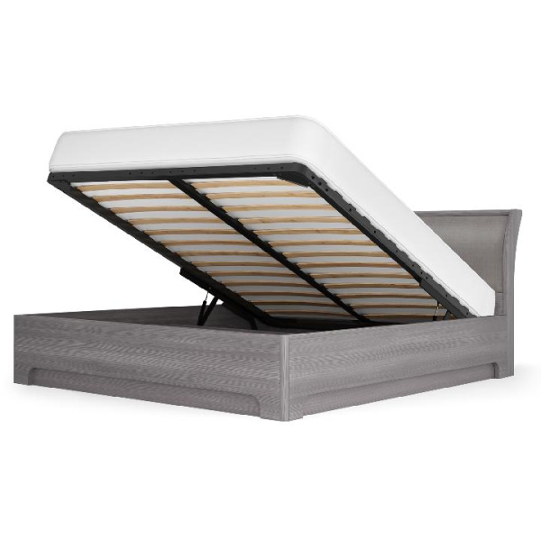 Кровать-3 с подъемным основанием 1800 экокожа Парма Нео лиственница темная 