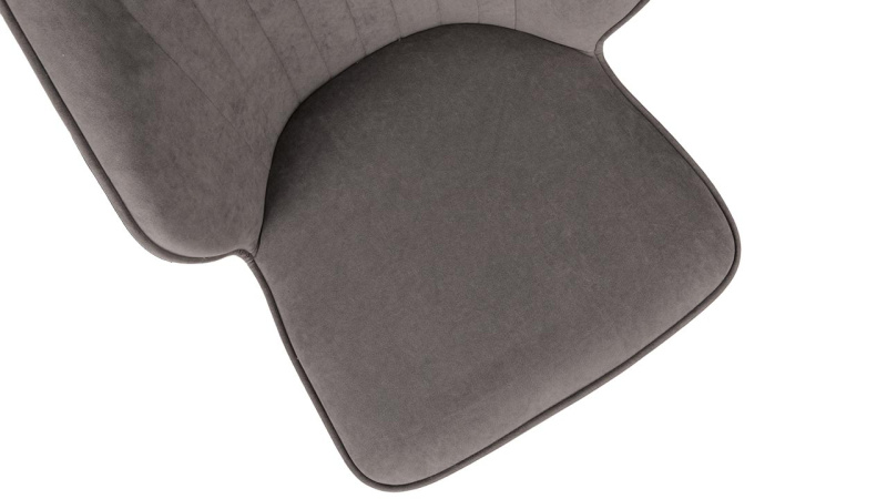 Стул «Крис» Черный муар, Микровелюр BRENDY Latte 