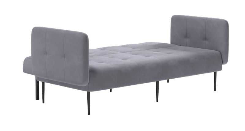 Монако диван-кровать прямой с подлокотниками, трехместный, бархат 03