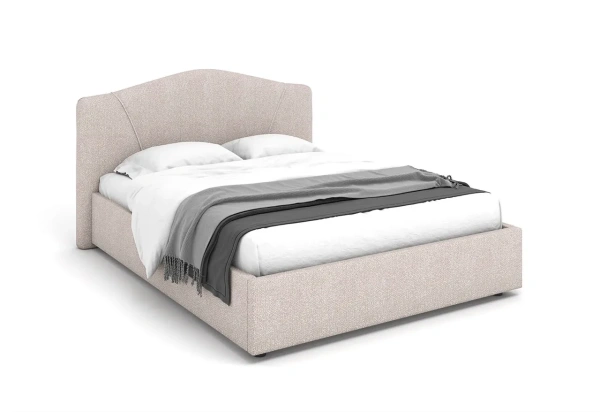 Кровать Беатрис 160×200 с подъёмным механизмом, Buckle white, FerraFondo
